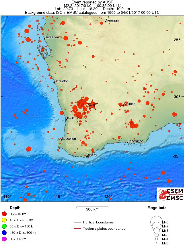wide historical seismicity
