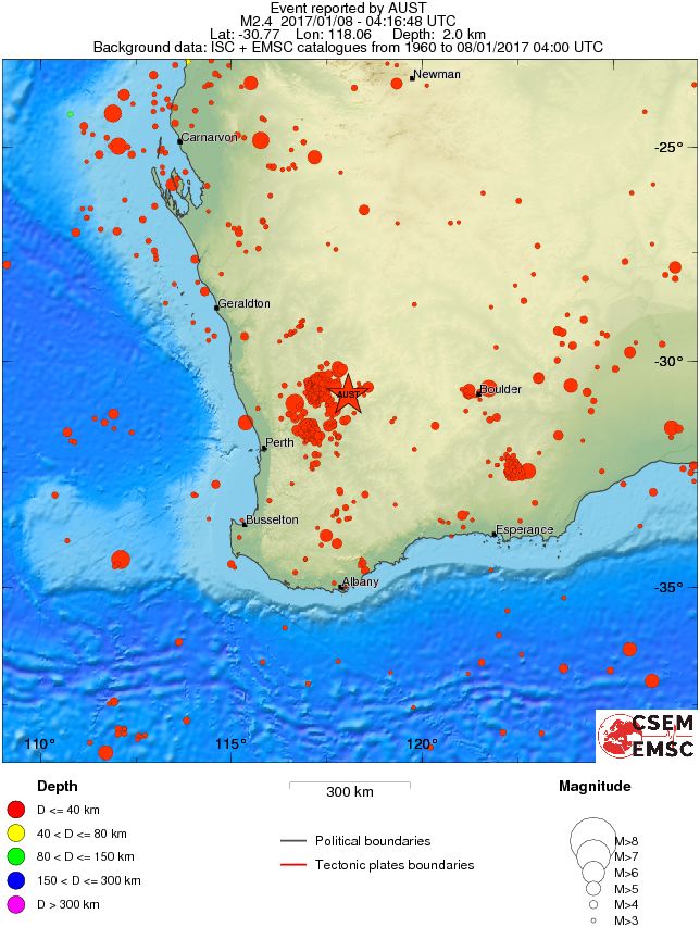 wide historical seismicity