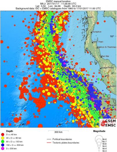 wide historical seismicity