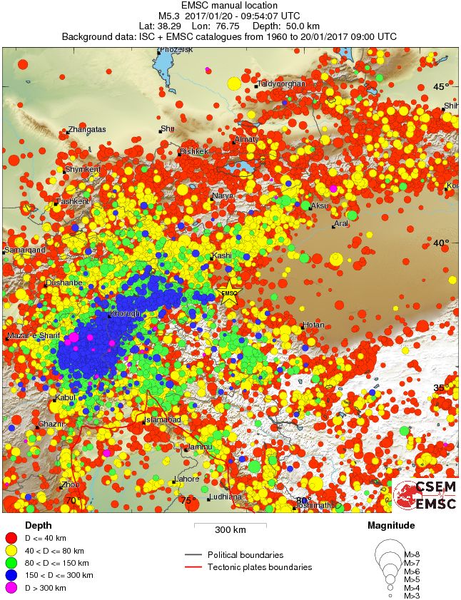 wide historical seismicity