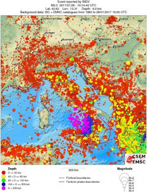 wide historical seismicity