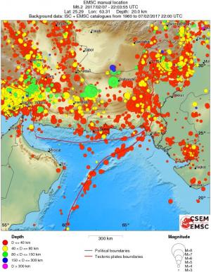 wide historical seismicity