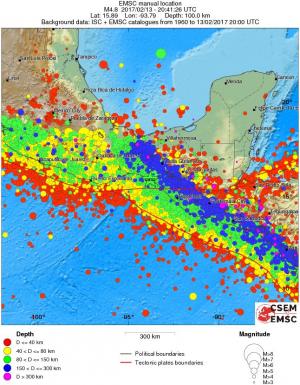 wide historical seismicity