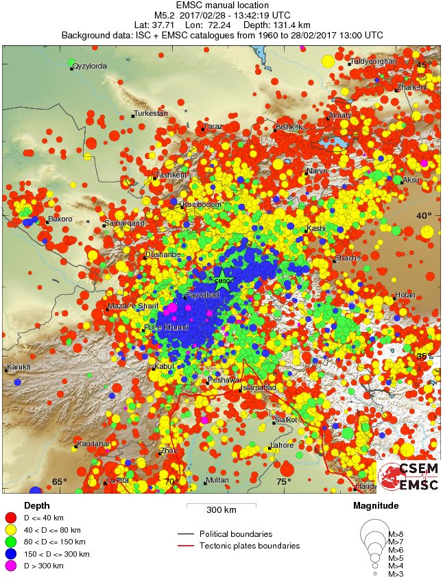 wide historical seismicity