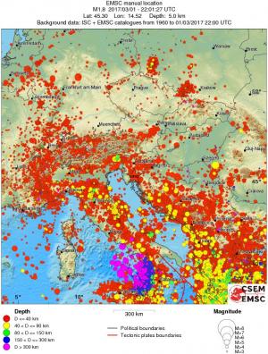 wide historical seismicity