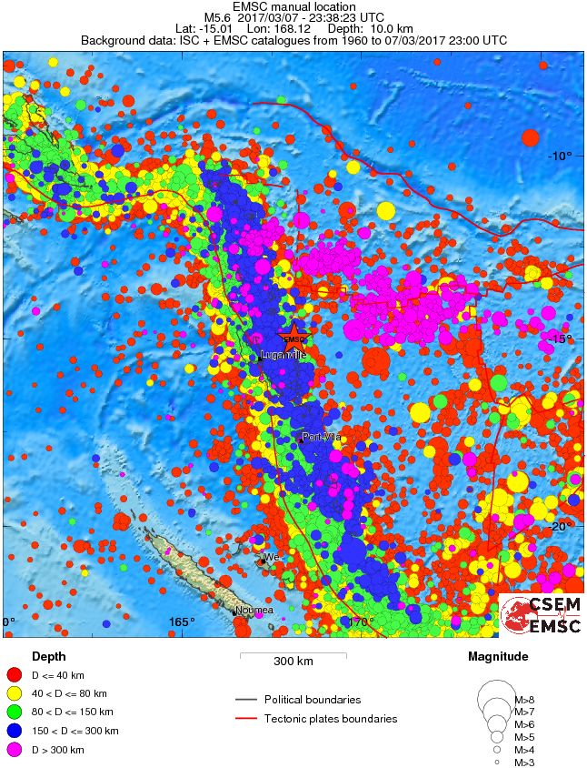 wide historical seismicity