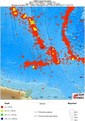 wide historical seismicity