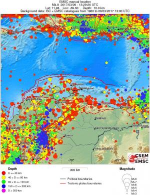 wide historical seismicity