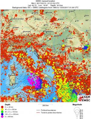 wide historical seismicity