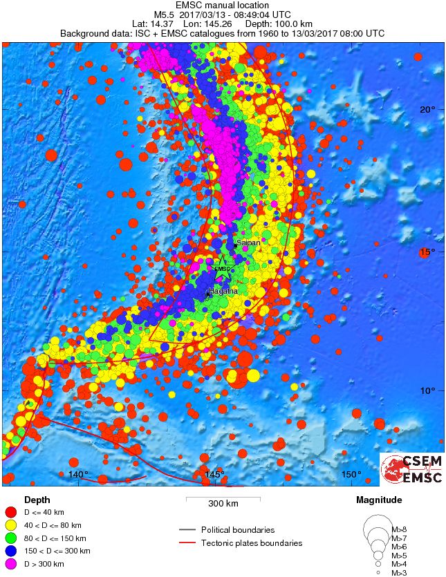 wide historical seismicity
