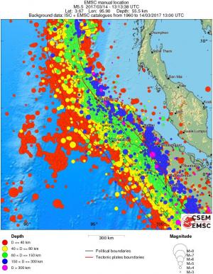 wide historical seismicity