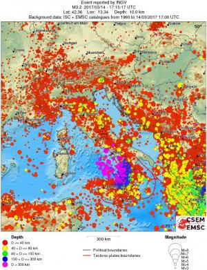 wide historical seismicity