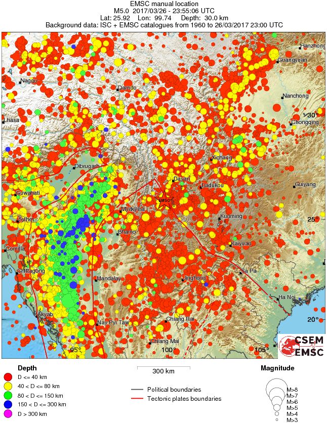 wide historical seismicity