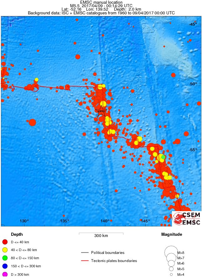 wide historical seismicity