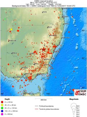 wide historical seismicity