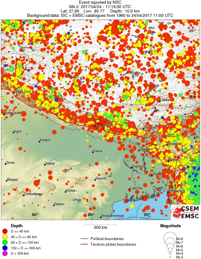 wide historical seismicity