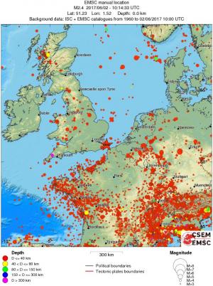 wide historical seismicity