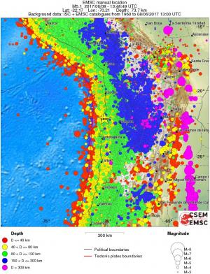 wide historical seismicity
