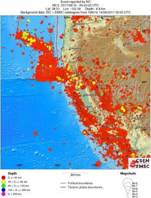 wide historical seismicity