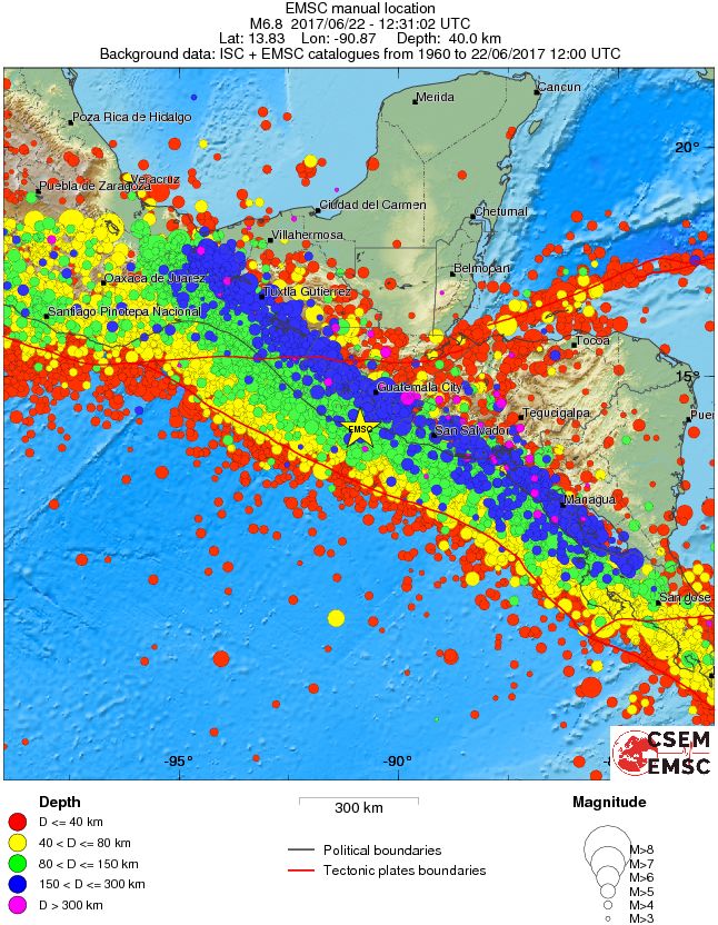 wide historical seismicity