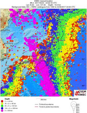 wide historical seismicity