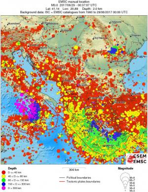 wide historical seismicity