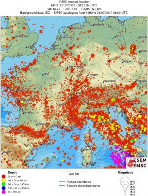 wide historical seismicity