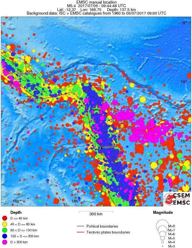 wide historical seismicity