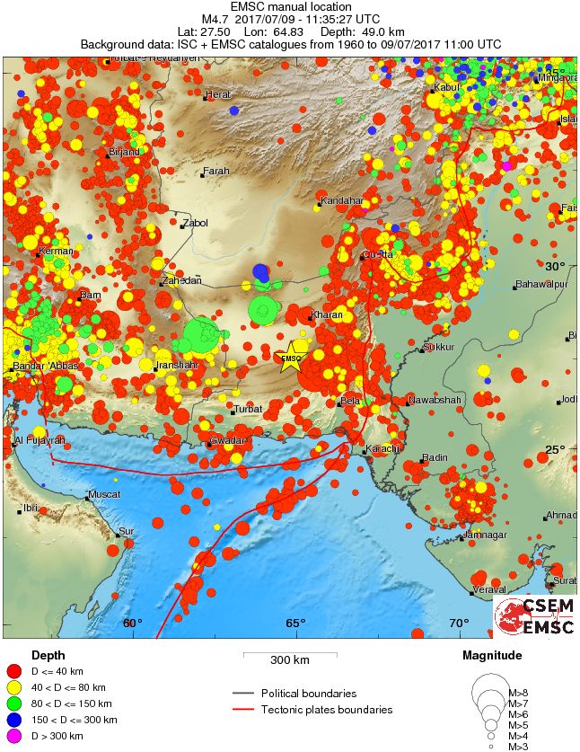 wide historical seismicity