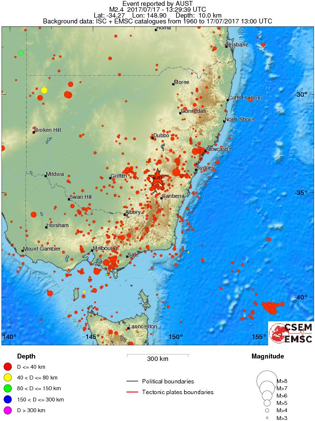 wide historical seismicity