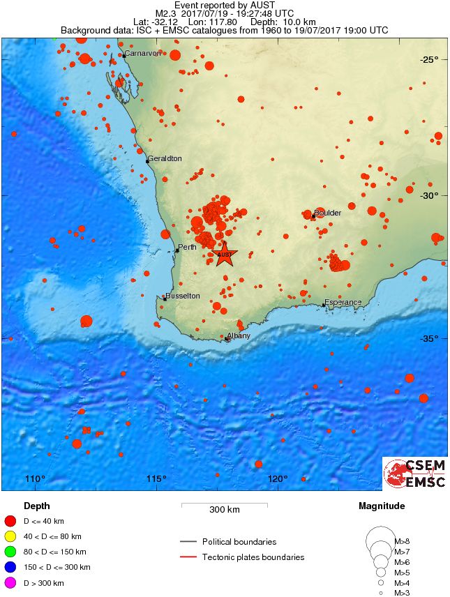 wide historical seismicity