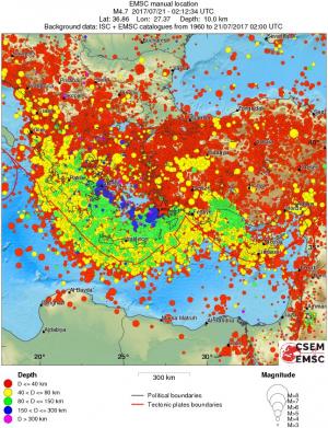 wide historical seismicity