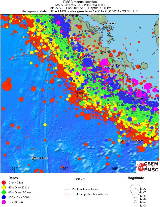 wide historical seismicity