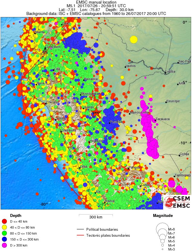 wide historical seismicity