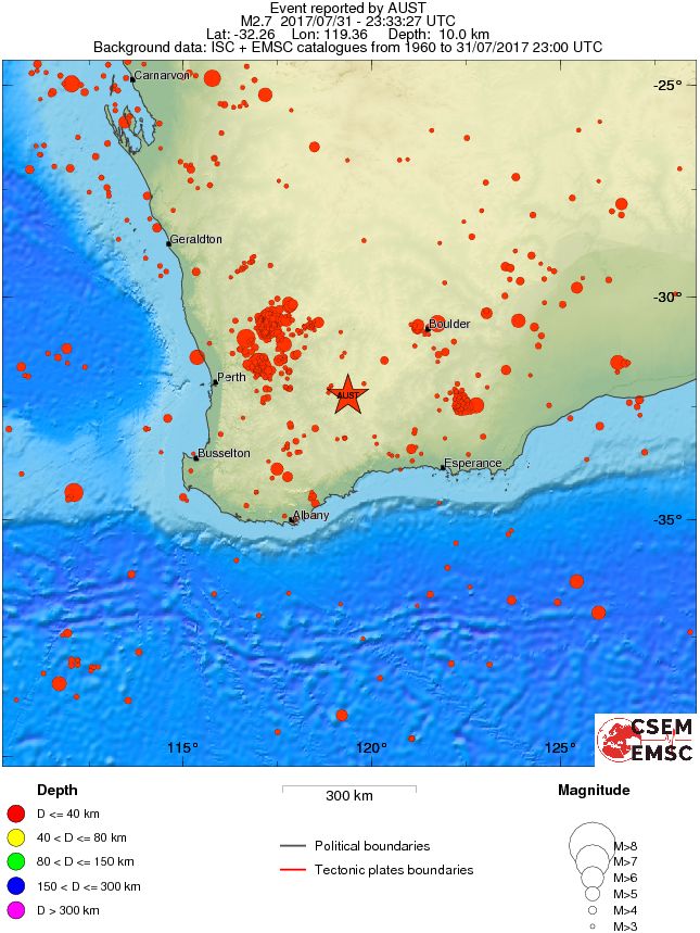 wide historical seismicity