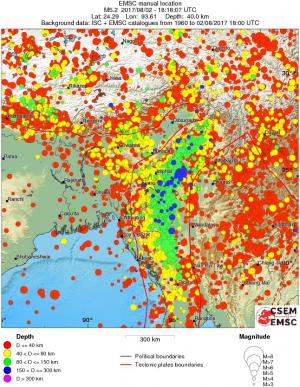 wide historical seismicity