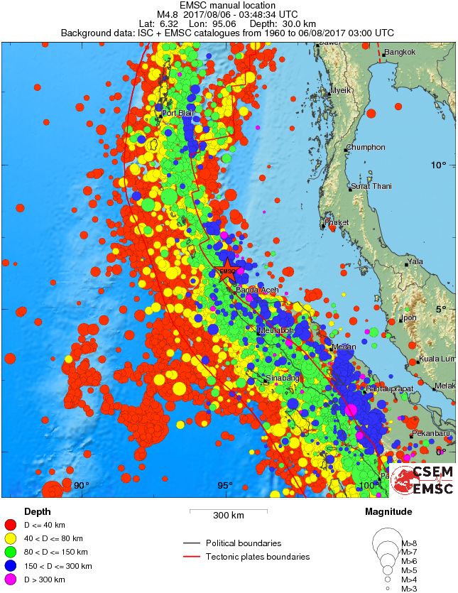 wide historical seismicity