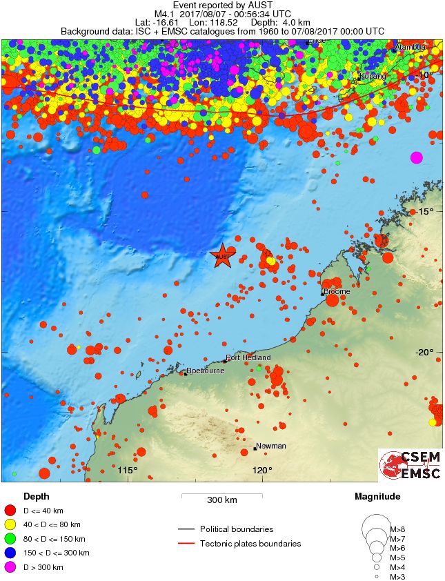 wide historical seismicity