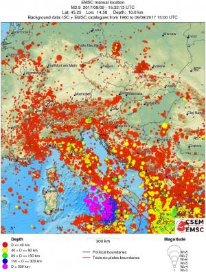 wide historical seismicity