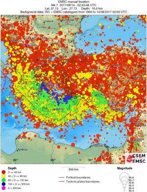 wide historical seismicity