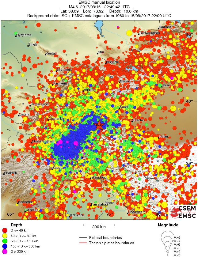 wide historical seismicity