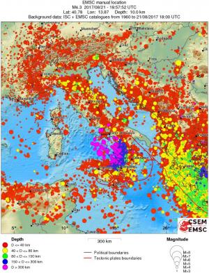 wide historical seismicity