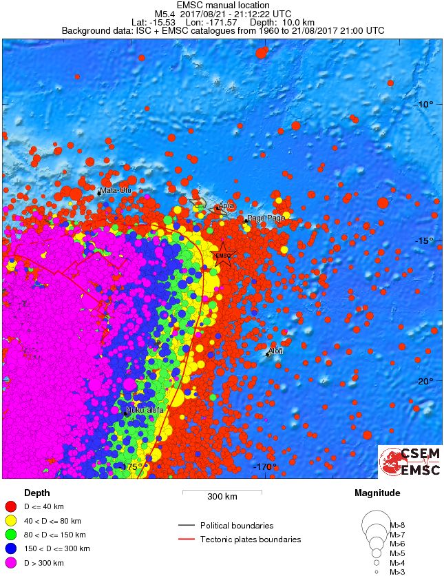 wide historical seismicity