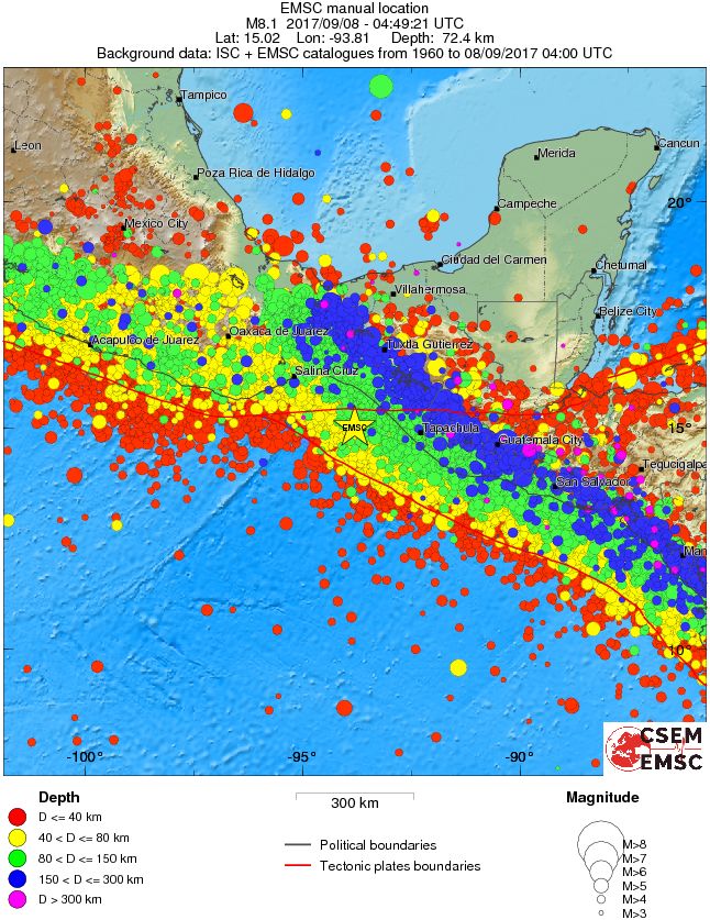 wide historical seismicity