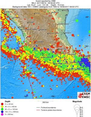wide historical seismicity