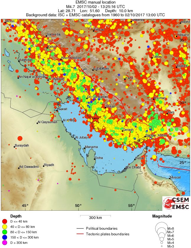 wide historical seismicity