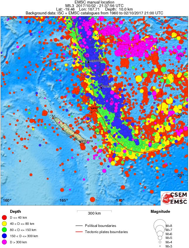wide historical seismicity