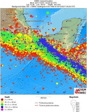 wide historical seismicity