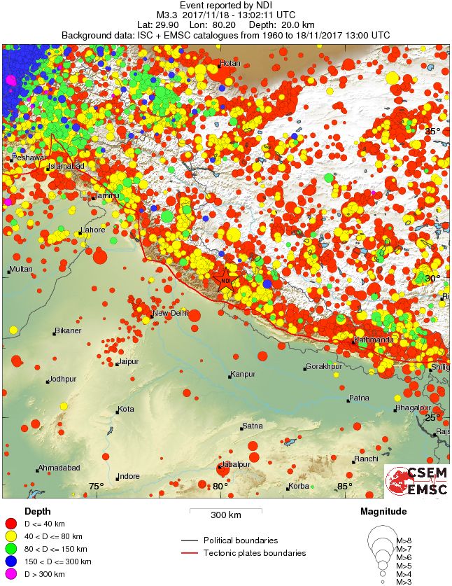 wide historical seismicity