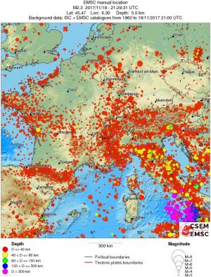 wide historical seismicity